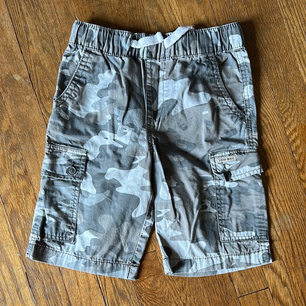 Lucky Brand Camouflage Cargo Shorts, Boys